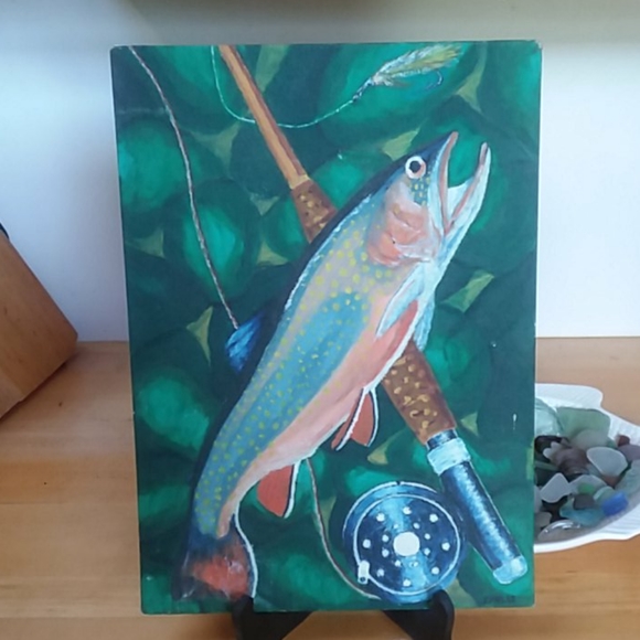 Authentic Trout Art Work Other - 💥SOLD💥TROUT original art work